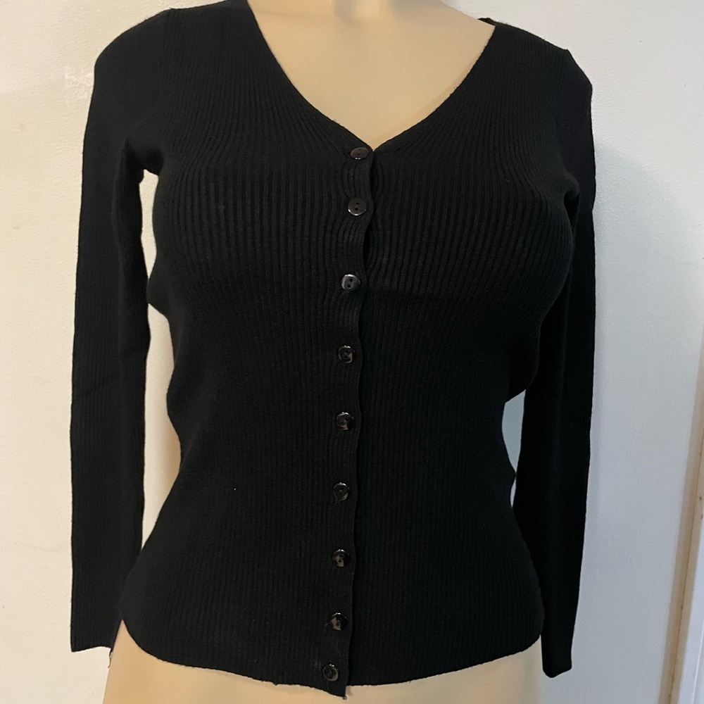 Black cardigan